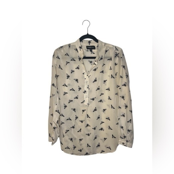 Fifteen Twenty Cream and Black Pattern Blouse - Picture 1 of 4